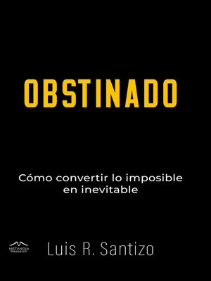 cover image of Obstinado